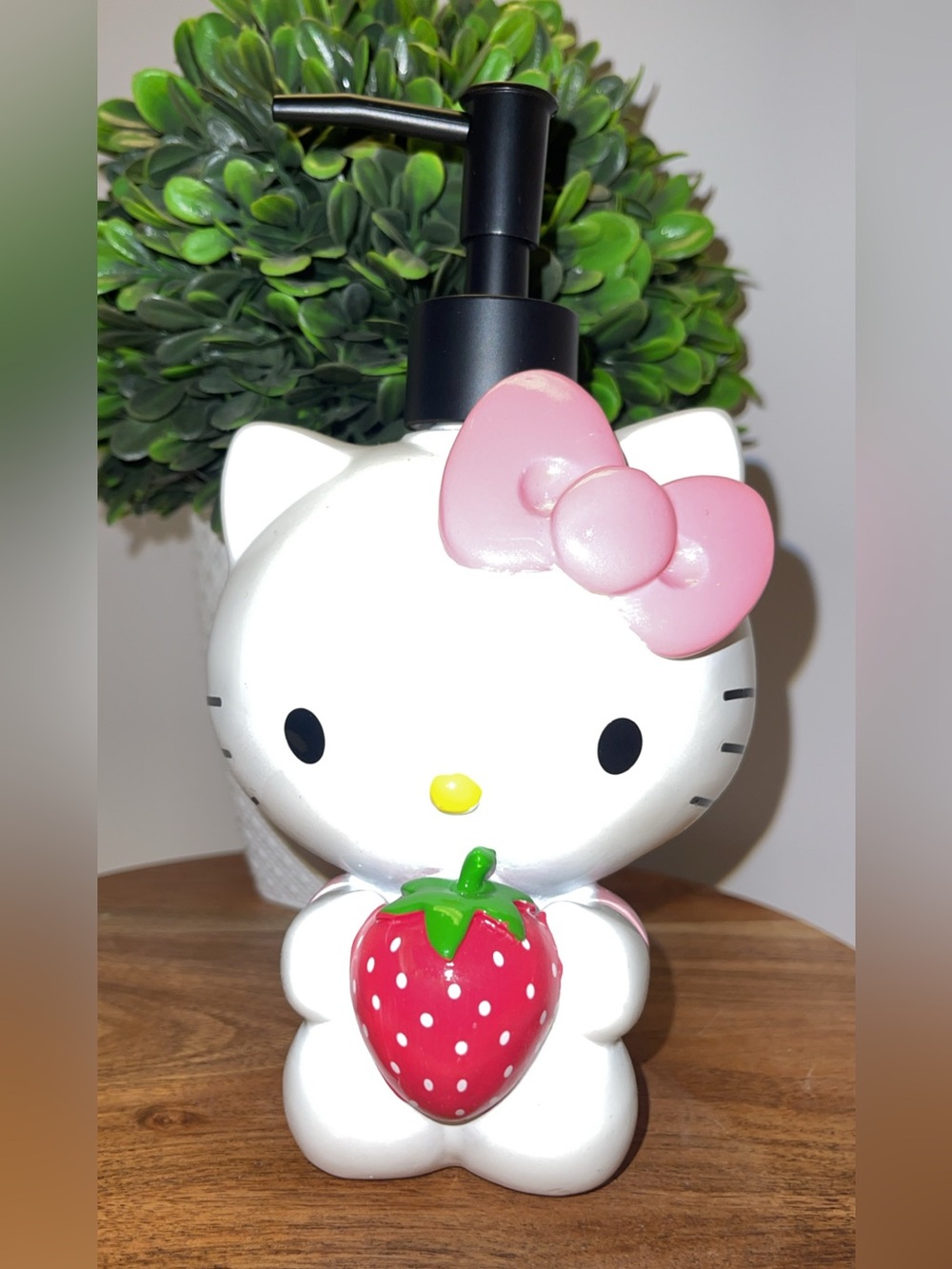 Sanrio Hello Kitty White Pink Strawberry Soap Dispenser